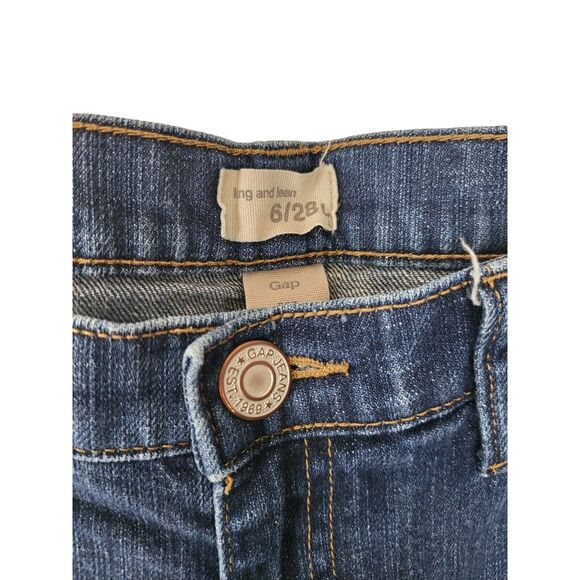 ⬇️Sale⬇️ Gap Long & Lean Jeans 6/28 Womens Low Rise Straight Leg - Picture 4 of 8
